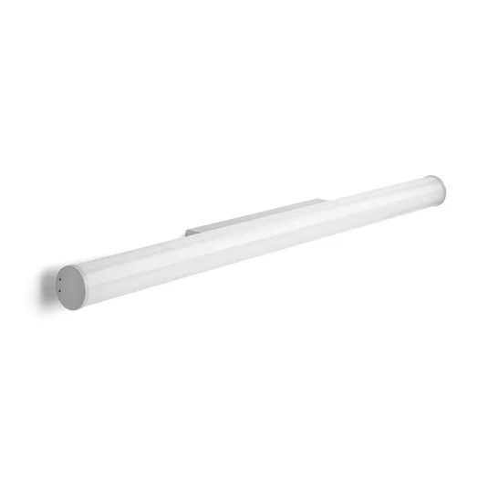 Aplique de pared LED Pirgos, 200 cm de ancho, blanco, plástico