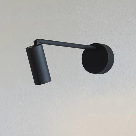 LOOM DESIGN Foco LED Iris, negro, aluminio, Ø 4,5 cm
