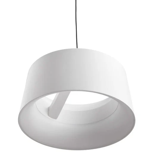 LOOM DESIGN Lámpara colgante LED Cookie, blanca, aluminio Ø 15 cm