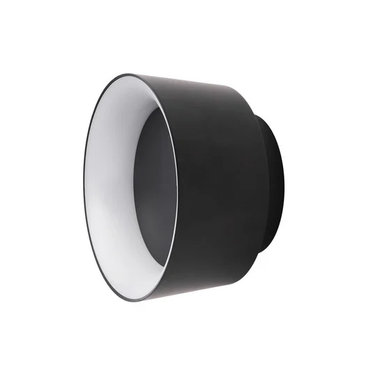 LOOM DESIGN Lámpara LED de techo Cookie negro aluminio Ø 15 cm