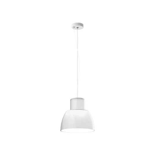 Lámpara colgante Nemo Lorosae, blanca, Ø 30 cm, cristal, E27