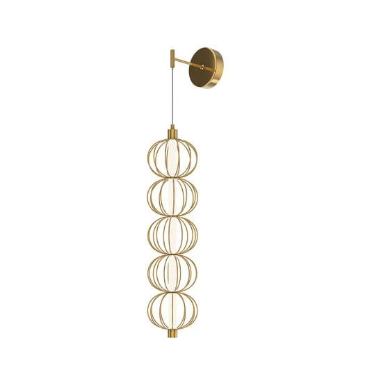 Maytoni aplique de pared LED Golden Cage, altura 218,8 cm, metal