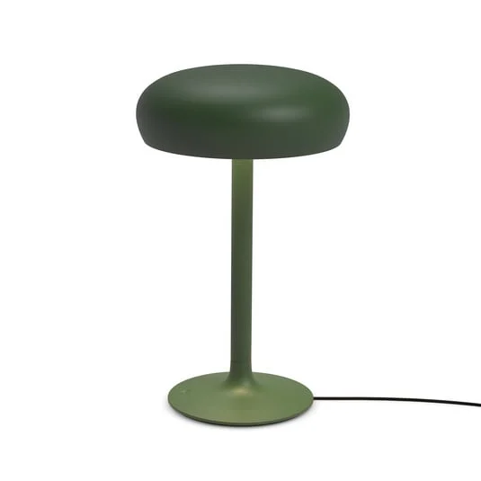 PLEASE WAIT to be SEATED Lámpara de mesa LED Emendo, verde, atenuable