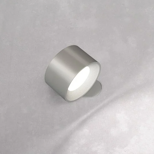 Aplique de pared LED recargable Magnetics, plateado, CCT, con imán