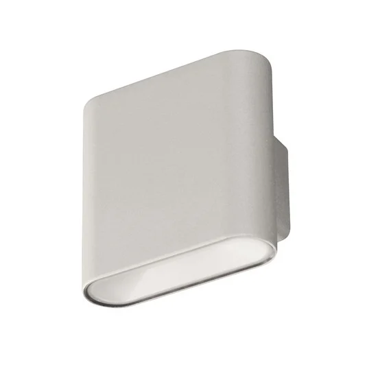 Aplique LED recargable Magnetics, plata, arriba & abajo, ancho 10 cm