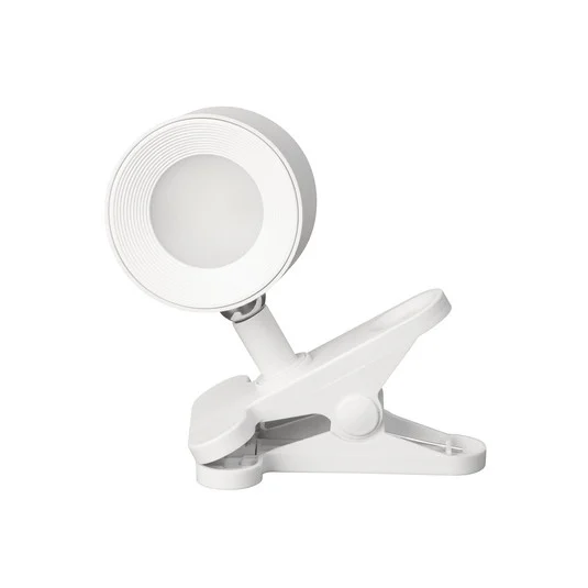 Lámpara de pinza LED recargable Magnetics, blanca, atenuable, CCT