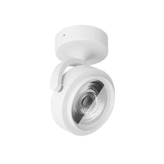 Downlight LED Eta, ángulo de haz 62,6°, blanco, 3.000 K, aluminio