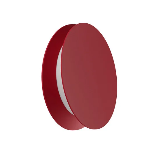 Aplique de pared LED Yo-Yo, rojo, 2.700 K, aluminio, PMMA, atenuable