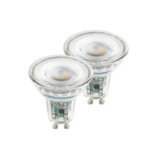 Bombilla reflectora LED GU10 2.5W claro 3000K EEC A 2er