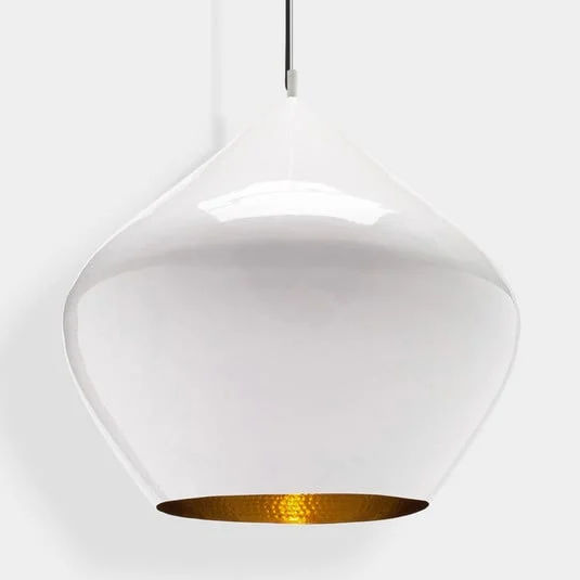 lámpara colgante LED Beat Fat, blanca, Ø 24 cm - Tom Dixon