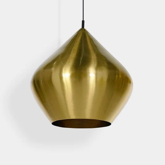 Lámpara colgante LED Beat Stout en latón cepillado - Tom Dixon