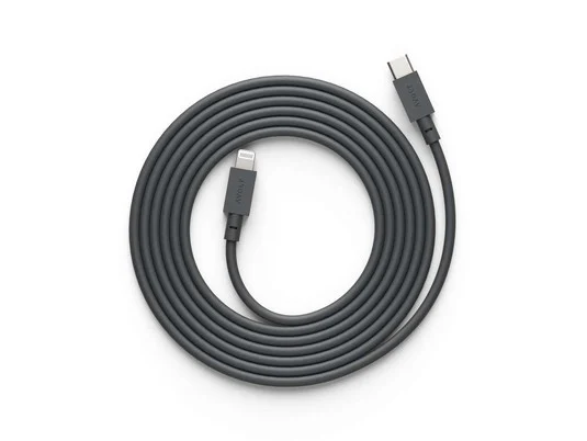 Cable USB-C a Lightning C94, negro, longitud 2 m - AVOLT
