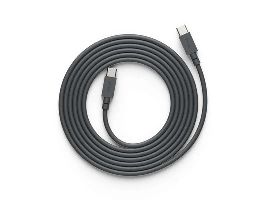 Cable USB-C a USB-C, negro, longitud 2 m - AVOLT