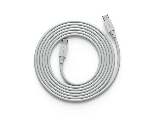 Cable USB-C a USB-C, gris, longitud 2 m - AVOLT