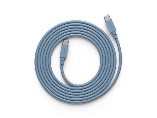 Cable USB-C a USB-C, azul, longitud 2 m - AVOLT