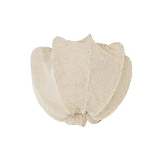 Plafón Anna, natural, lino, Ø 30 cm - Watt & Veke