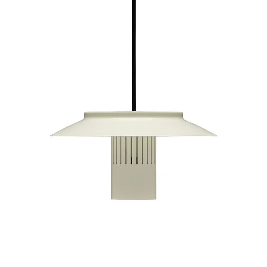 Lámpara colgante Lille 24, blanco lino, aluminio, Ø 24 cm - Pholc