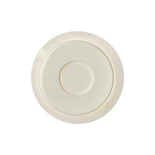 Aplique de pared Lille 18, blanco lino, aluminio, Ø 18 cm - Pholc