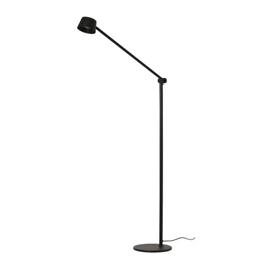 Lámpara de pie LED Direction F1, negra, altura 117 cm - Antidark