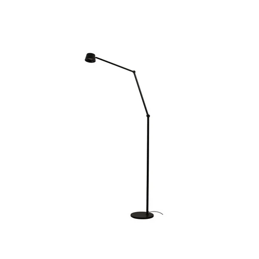 Lámpara de pie LED Direction F2, negra, altura 130 cm - Antidark