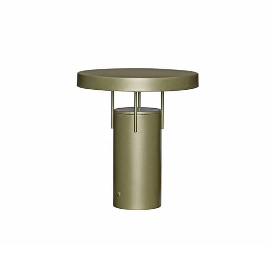 lámpara de mesa LED BringMe verde oscuro metalizado 28 cm - HÜBSCH