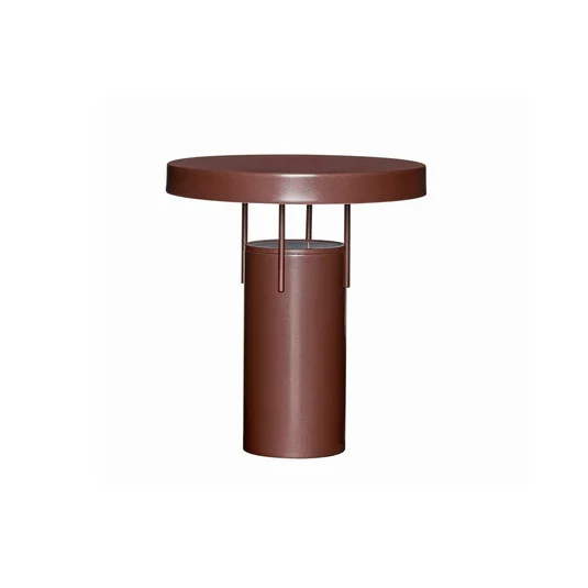 lámpara de mesa LED recargable BringMe burdeos metalizado 28 cm - HÜBSCH