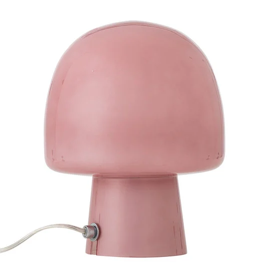 Lámpara de mesa Paddy, rosa, cristal, altura 26,5 cm - BLOOMINGVILLE