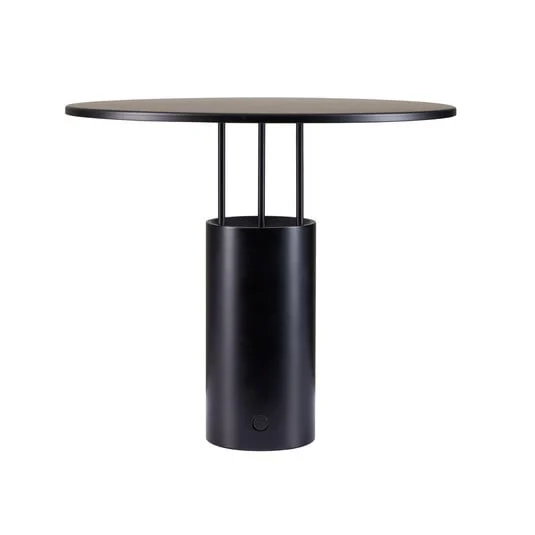 lámpara de mesa LED Tempel280, negra, altura 24,5 cm - Piet Hein