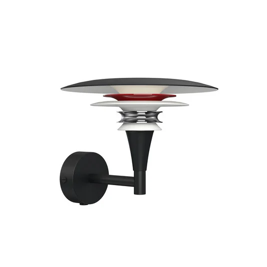Aplique Diablo, negro/rojo, Ø 20 cm, metal, G9 - Belid