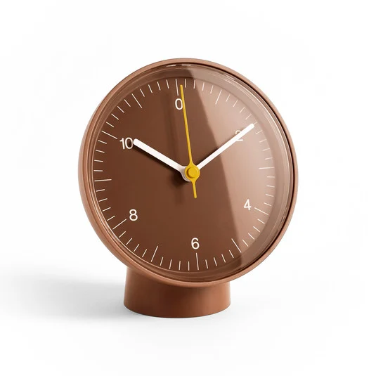 Reloj de mesa Table Clock marrón plástico Altura 14 cm - HAY
