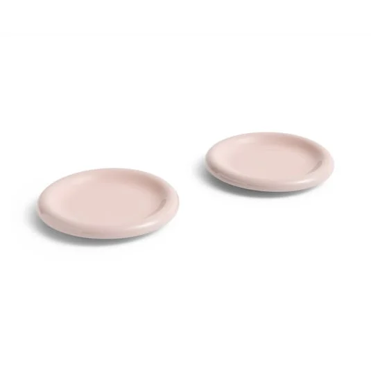Plato Barro, rosa, Ø 18 cm, juego de 2, terracota - HAY