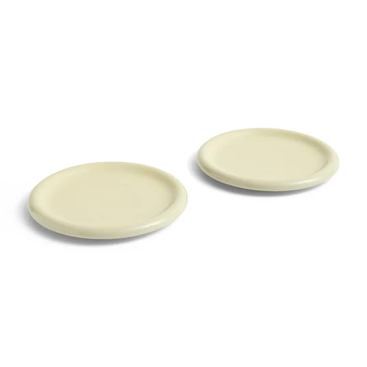 Plato Barro, pistacho, Ø 24 cm, juego de 2, terracota - HAY