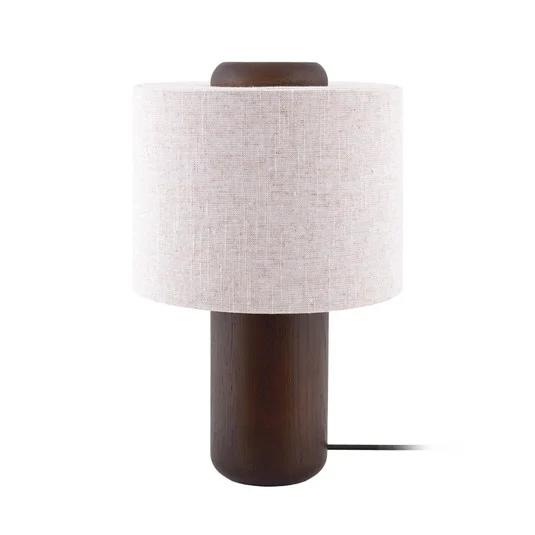 Lámpara de mesa Bosco crema/marrón, altura 39 cm - Globen Lighting