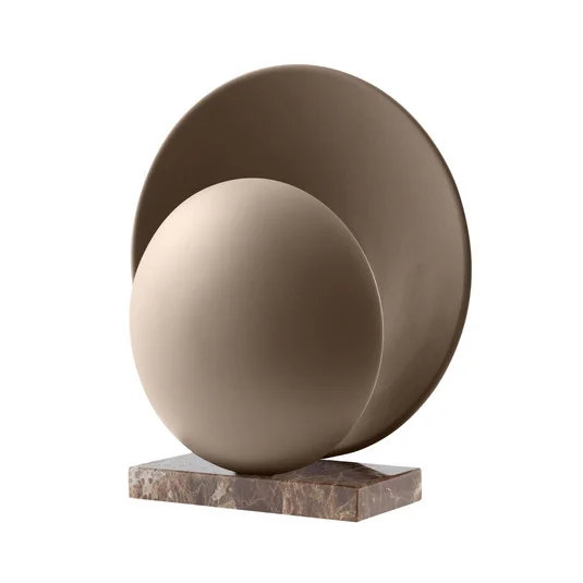 Lámpara de mesa ORBIT marrón Altura 32 cm Base de mármol - Globen Lighting