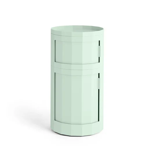 Armario auxiliar Facet Cabinet 110, verde menta, ABS - HAY