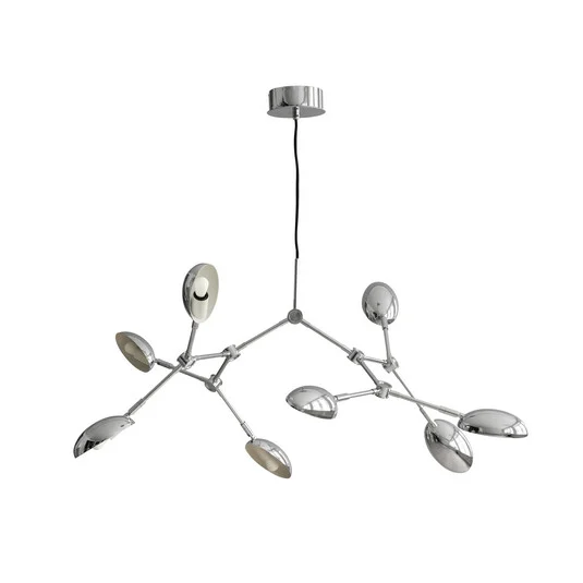 Lámpara de araña Drop, cromada, 55 cm, 8 luces - 101 Copenhagen