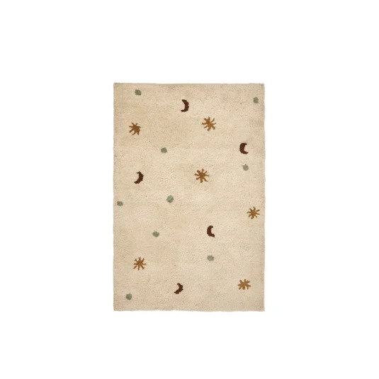Alfombra Skye, color crema, 120 x 80 cm, lana tufting - ferm LIVING