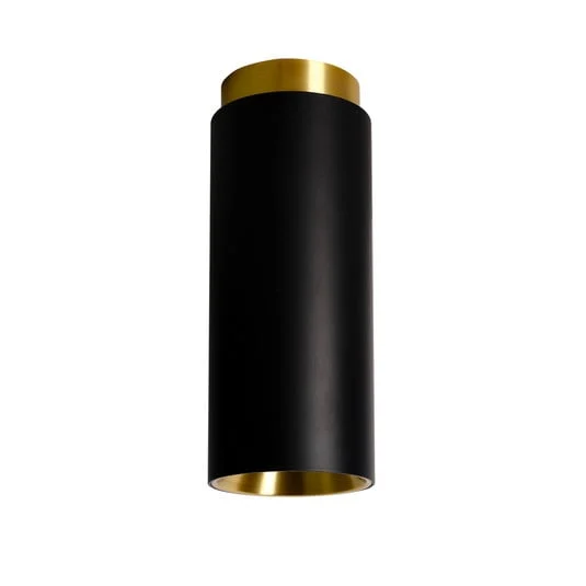 Plafón Tobo C65, negro, acero, GU10 - DCW