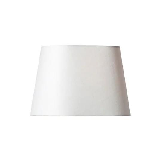 Pantalla de lámpara ovalada Basic, blanca, 23 cm de largo - Watt & Veke