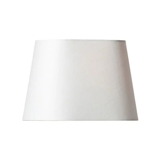 Pantalla de lámpara ovalada Basic, blanca, 26 cm de largo - Watt & Veke