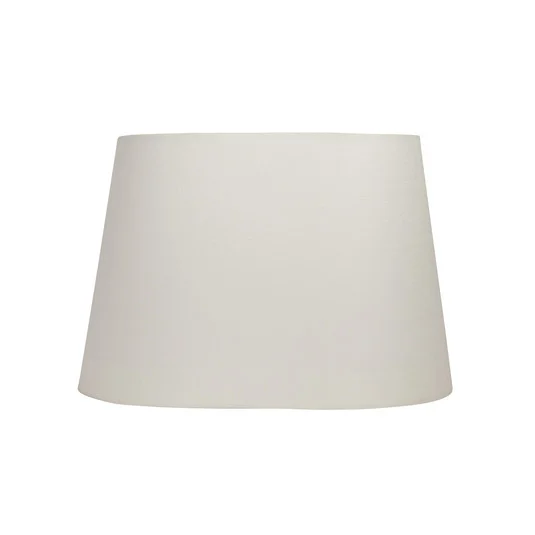 Pantalla de lámpara ovalada Basic, blanca, 33 cm de largo - Watt & Veke