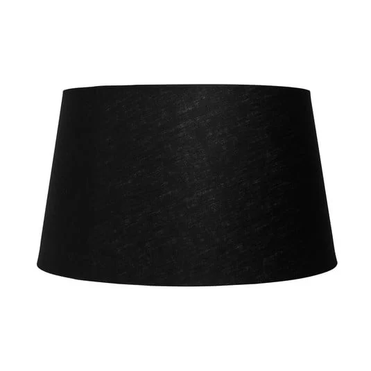 Pantalla de lámpara Basic Straight, negra, Ø 42 cm - Watt & Veke