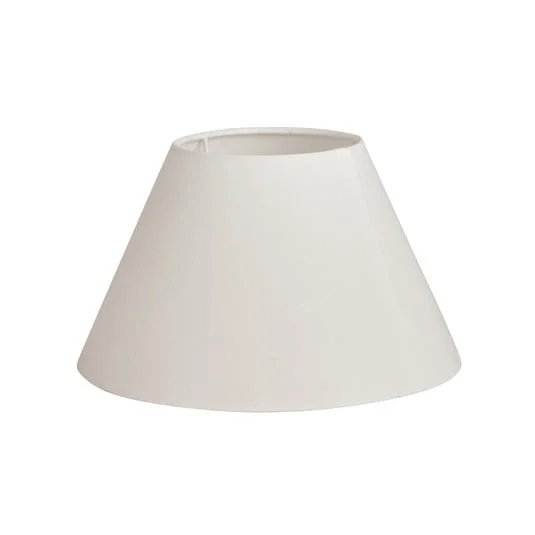 Pantalla de lámpara Basic ancha, blanca, Ø 25 cm - Watt & Veke