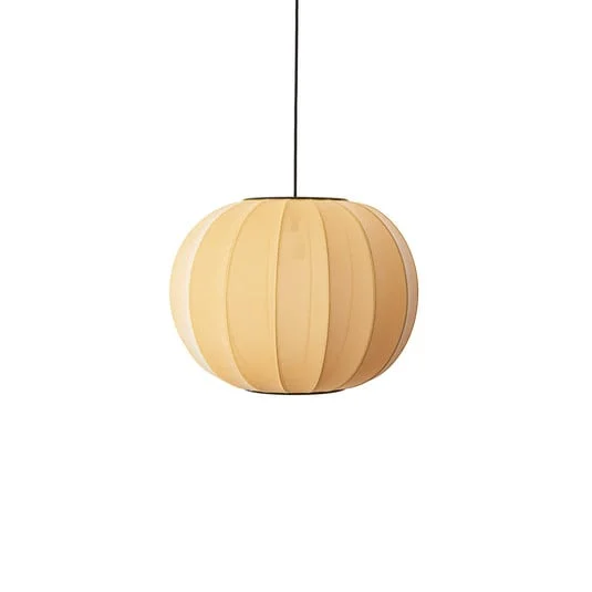 Lámpara colgante Knit-Wit 45 Round naranja E27 - Hecha a mano