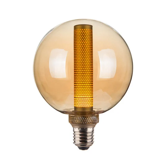 Bombilla LED Colors Core G125, E27, ámbar, 2200 K, 3 W - Diseño Halo