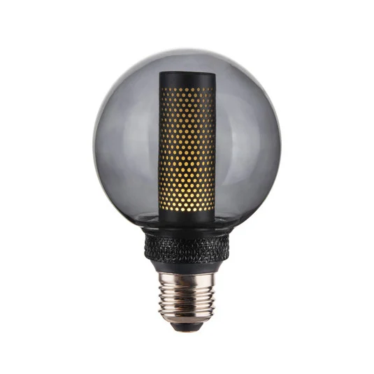 Bombilla LED Colors Core G80, E27, color humo, 2200 K, 3 W - Halo Design