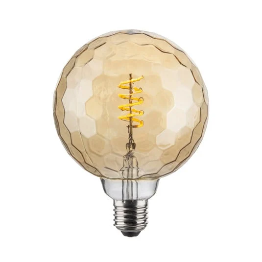 Bombilla LED Colors Geo G125, ámbar, 2000 K, 4 W - Diseño Halo