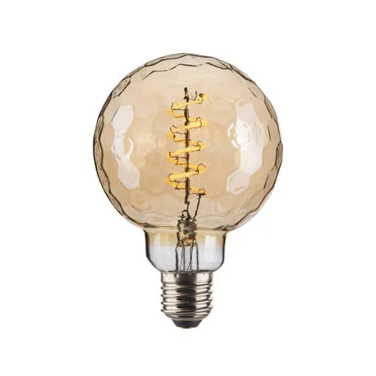 Bombilla LED Colors Geo G95, ámbar, 2000 K, 4 W - Diseño Halo