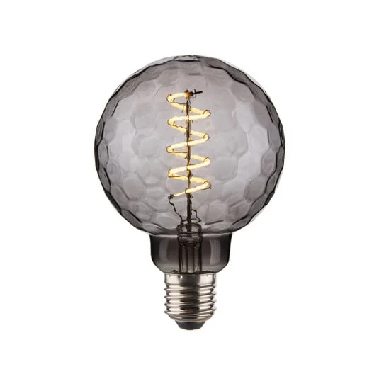 Bombilla LED Colors Geo G95, color ahumado, 2200 K, 4 W - Halo Design