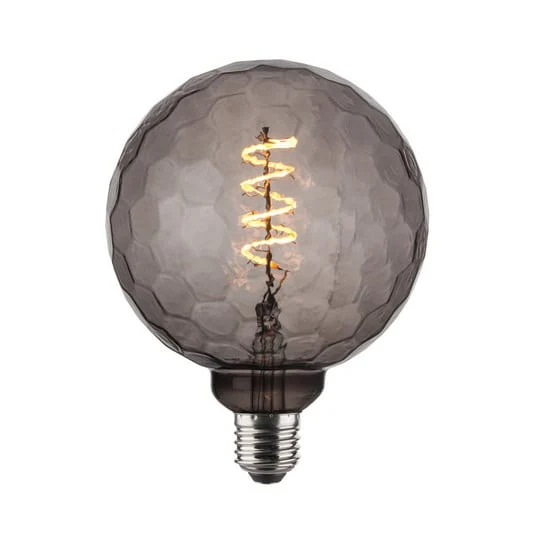 Bombilla LED Colors Geo G125, color ahumado, 2200 K, 4 W - Halo Design